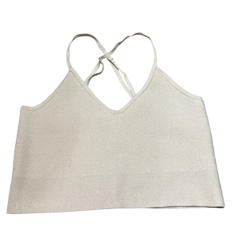 Abercrombie & Fitch Cream Knit Crop Shirt